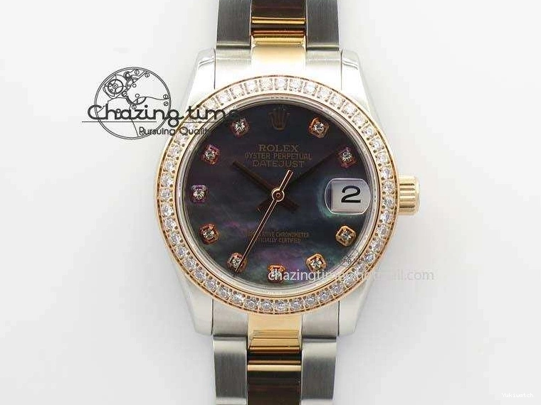 SS Bracelet RG Dial On BP-Maker DateJust V2 Diamond RG A2824 Edition MOP 31mm Best Markers SS 1128
